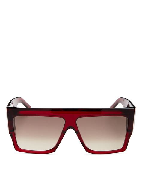 celine flat top square sunglasses|celine transparent sunglasses.